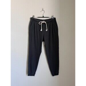 Aerie Women's Waffle Knit Joggers in Smoked Gray (Charcoal) Size MEDIUM SHORT